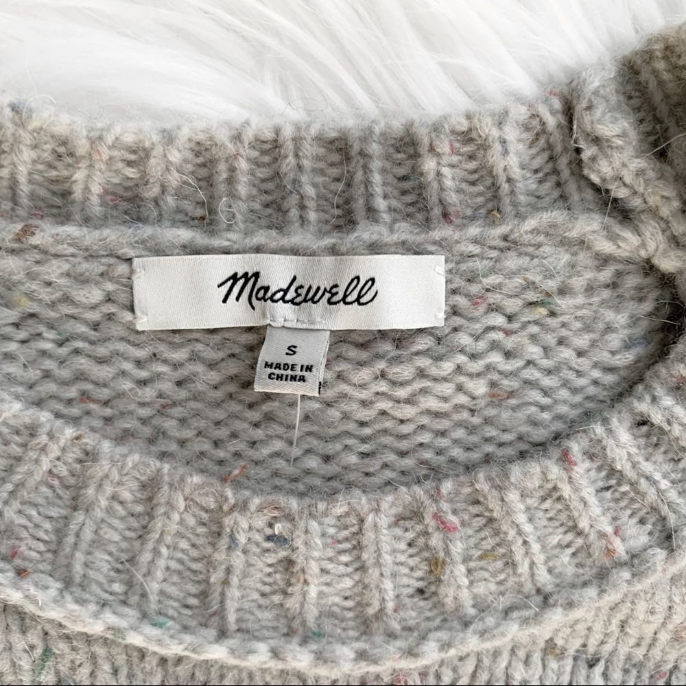 MADEWELL Janey Bobble Sleeve Pullover Sweater! - Picture 7 of 9